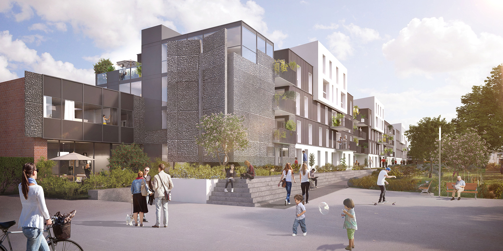 Réhabilitation de l'imprimerie Guermonprez en 76 logements collectifs à Faches-Thumesnil Classé IPAP