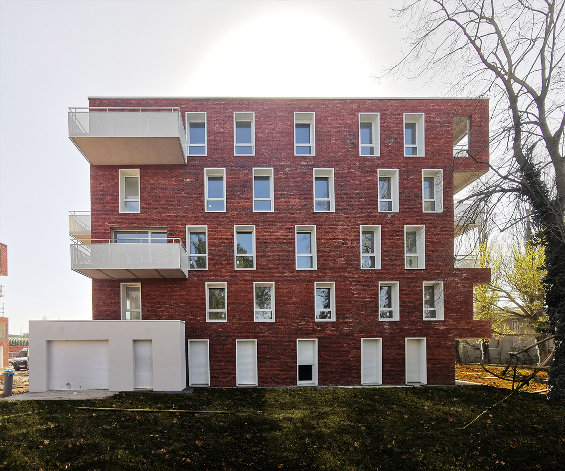 Élévation architecturale des 40 logements collectifs à Ronchin