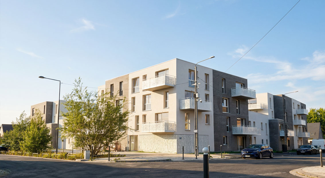 53 logements collectifs de la ZAC La Lainière à Wattrelos