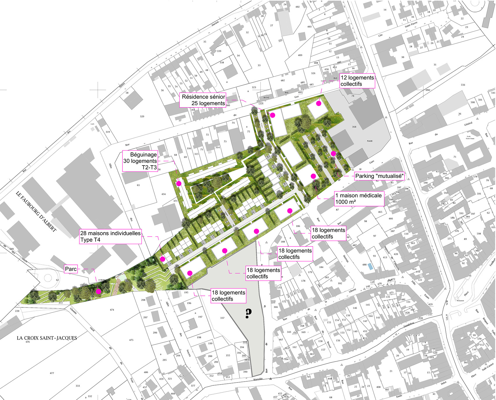 Programmation du projet d'écoquartier sur le site de l'ancienne gare de Bapaume