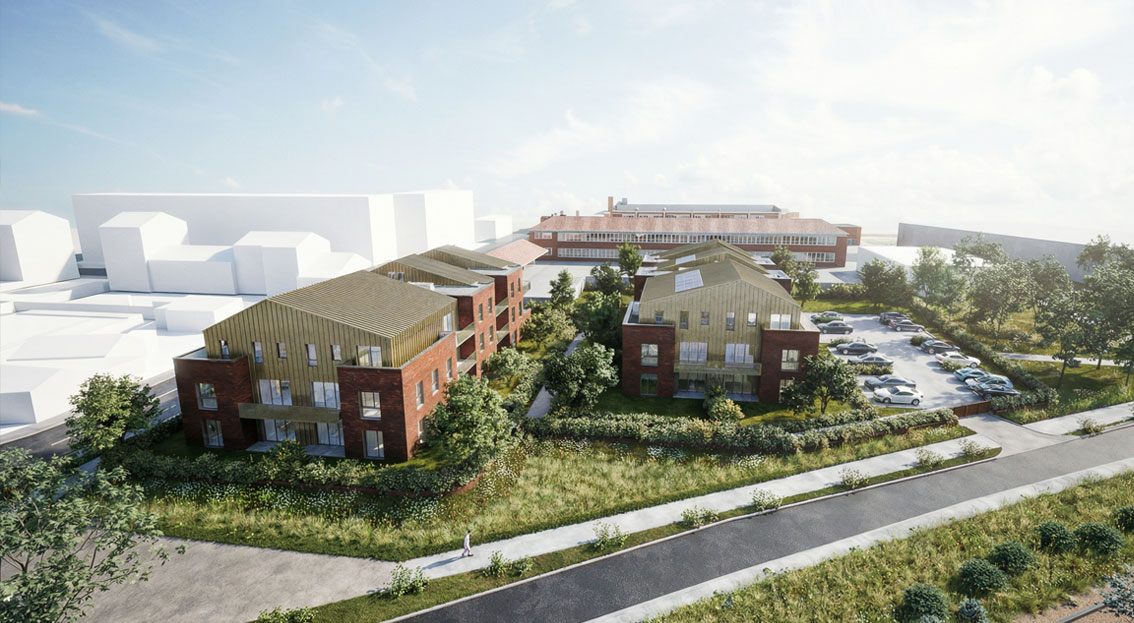 Aménagement paysager autour des 42 logements collectifs à Rosendaël, Dunkerqu